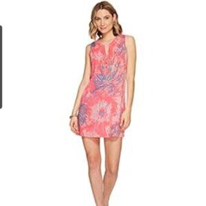 Lilly Pulitzer Essie Mini Dress Women X-Small Never Been Betta Pink Beach Resort